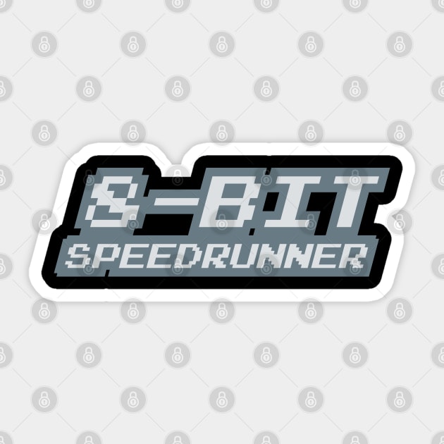 8-Bit Speedrunner Sticker by PCB1981